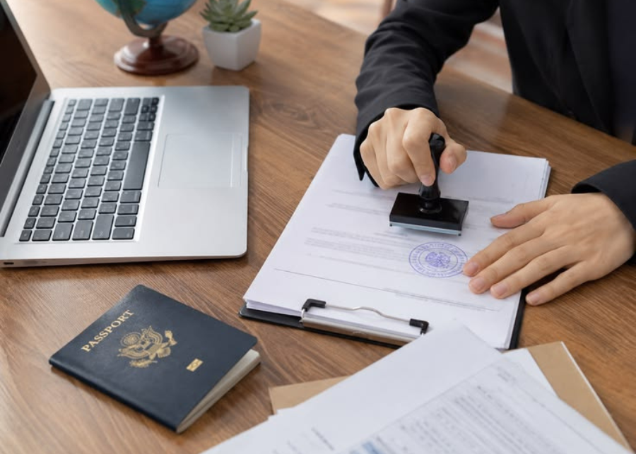 Professional Visa Services for International Travel Professional visa consultant assisting with international visa application
