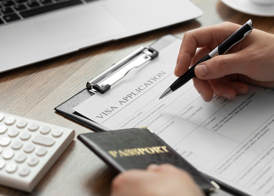 Visa document typing and processing services at Al Ghazal Typing Center Sharjah UAE